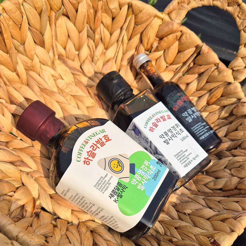 강원더몰,하슬라 자연발효 발사믹식초 200ml 약콩엉겅퀴 밀크시슬 전통 비니거 비네거