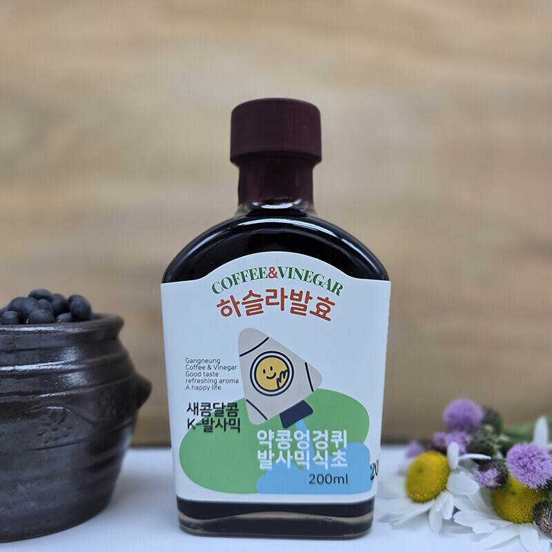 강원더몰,하슬라 자연발효 발사믹식초 200ml 약콩엉겅퀴 밀크시슬 전통 비니거 비네거