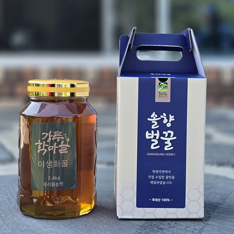 강원더몰,우리들 천연 야생화꿀 2.4kg 100% 자연꿀 천연꿀 잡화꿀 산지직송