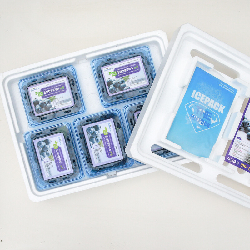 강원더몰,동해안블루베리 고당도 친환경 무농약 탱글탱글 블루베리 생과 2kg ( 500g 4pack)