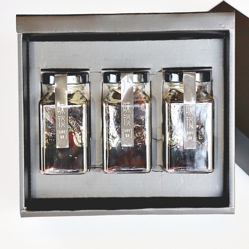 강릉몰,G-MIDAM 강릉미담 국산 도라지정과 (진정과) 3병 2박스달콤 쌉싸름 부모님 선물 명절 선물