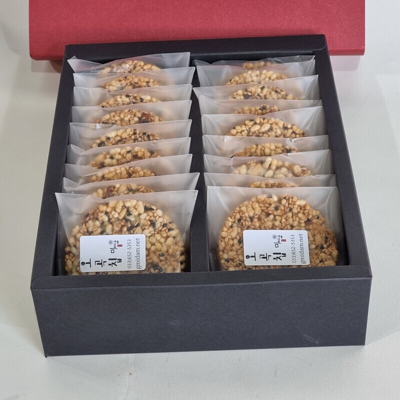 강원더몰,G-MIDAM 강릉미담 강릉팜 오곡선물-18호 2 박스(오곡곡물한과 - 18개入 * 2박스)