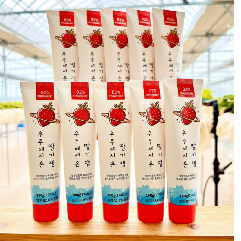 강원더몰,우주딸기 수제 딸기잼100g 10개 딸기함량 82% 맛있는 엄마표 무첨가