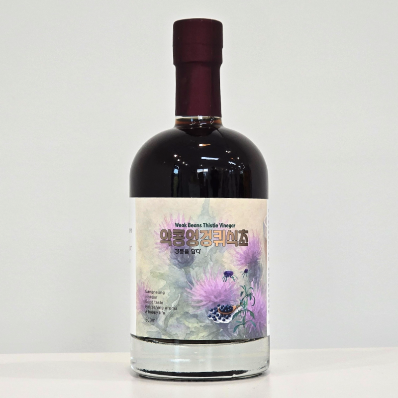 강원더몰,하슬라 자연발효 식초 흑초 500ml 4종 감식초 약콩엉겅퀴 초란 산사보리