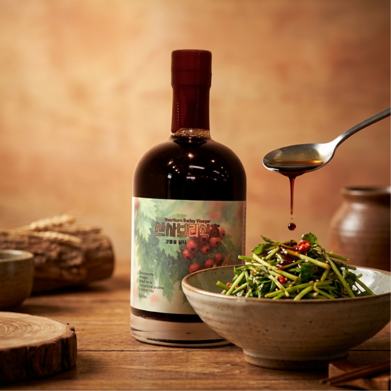 강원더몰,하슬라 자연발효 식초 흑초 500ml 4종 감식초 약콩엉겅퀴 초란 산사보리