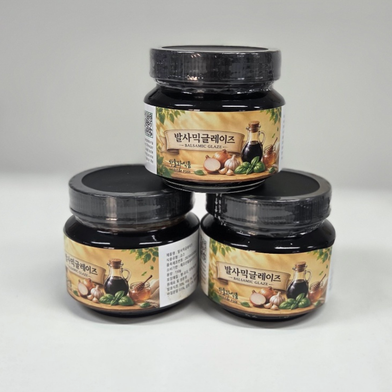 강릉몰,하슬라 발사믹글레이즈 150g 국산 자연발효 사과발사믹식초 사용