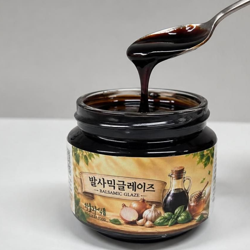 강릉몰,하슬라 발사믹글레이즈 150g 국산 자연발효 사과발사믹식초 사용